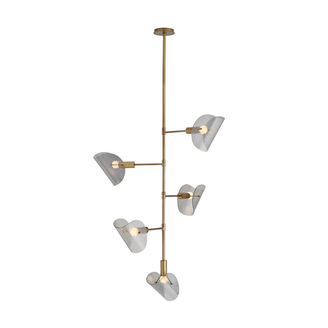 Arteriors Home New Arrivals Bend Chandelier Smoke Brass 7 Arteriors Home New Arrivals Bend Chandelier Smoke Brass
