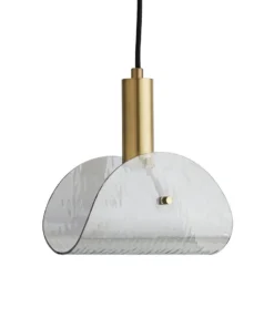Arteriors Home New Arrivals Bend Pendant Smoke Brass