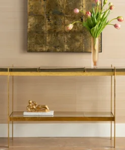 Bungalow 5 Romeo Console Table Gold New Arrivals