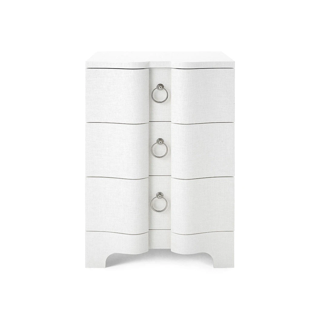Bungalow 5 New Arrivals Bardot 3 Drawer Side Table White 5 Bungalow 5 New Arrivals Bardot 3 Drawer Side Table White