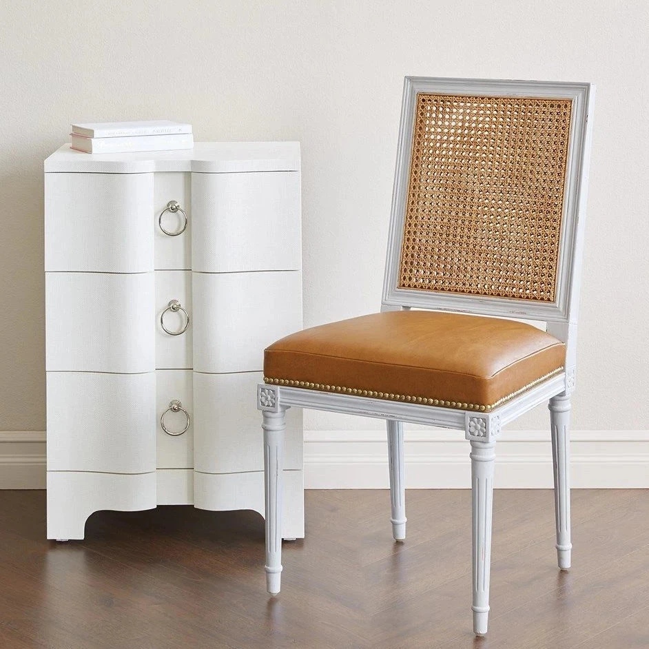 Bungalow 5 New Arrivals Bardot 3 Drawer Side Table White 3 Bungalow 5 New Arrivals Bardot 3 Drawer Side Table White