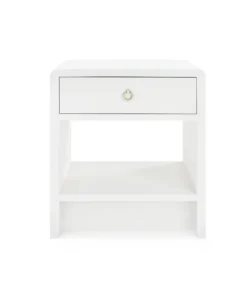 Bungalow 5 Benjamin Linen 1 Drawer Side Table White New Arrivals 11 Bungalow 5 Benjamin Linen 1 Drawer Side Table White New Arrivals