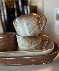 Blue Pheasant New Arrivals Dexter Lava Clay Mug Set Of 4