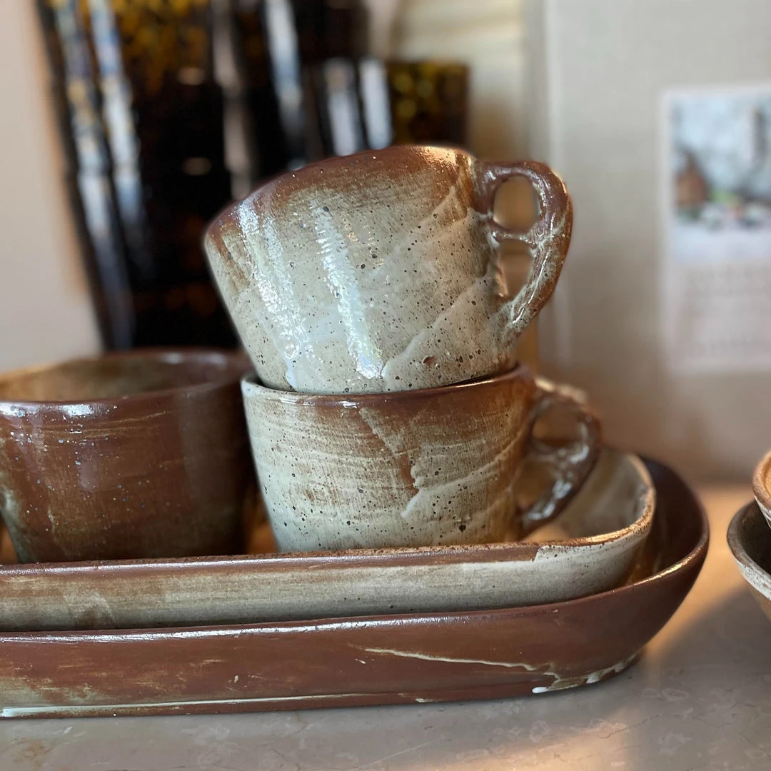 Blue Pheasant New Arrivals Dexter Lava Clay Mug Set Of 4 2 Blue Pheasant New Arrivals Dexter Lava Clay Mug Set Of 4