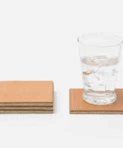 Blue Pheasant Evan Coaster Set Camel New Arrivals