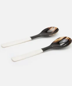 Blue Pheasant Halette Mixed Black Serving Set 7 Blue Pheasant Halette Mixed Black Serving Set