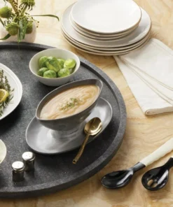 Blue Pheasant Halette Mixed Black Serving Set