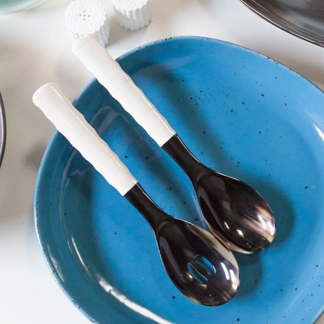 Blue Pheasant Halette Mixed Black Serving Set 3 Blue Pheasant Halette Mixed Black Serving Set