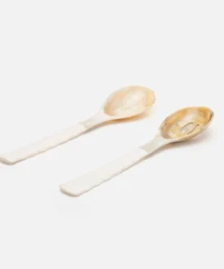 Blue Pheasant Halette Natural Serving Set 9 Blue Pheasant Halette Natural Serving Set