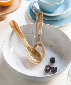 Blue Pheasant Halette Natural Serving Set 8 Blue Pheasant Halette Natural Serving Set