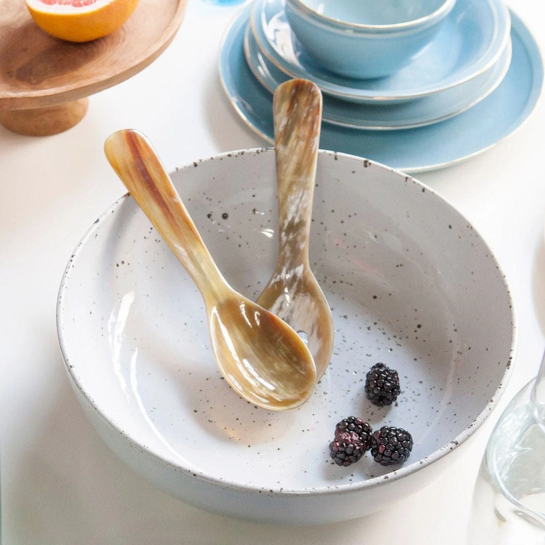 Blue Pheasant Halette Natural Serving Set 4 Blue Pheasant Halette Natural Serving Set