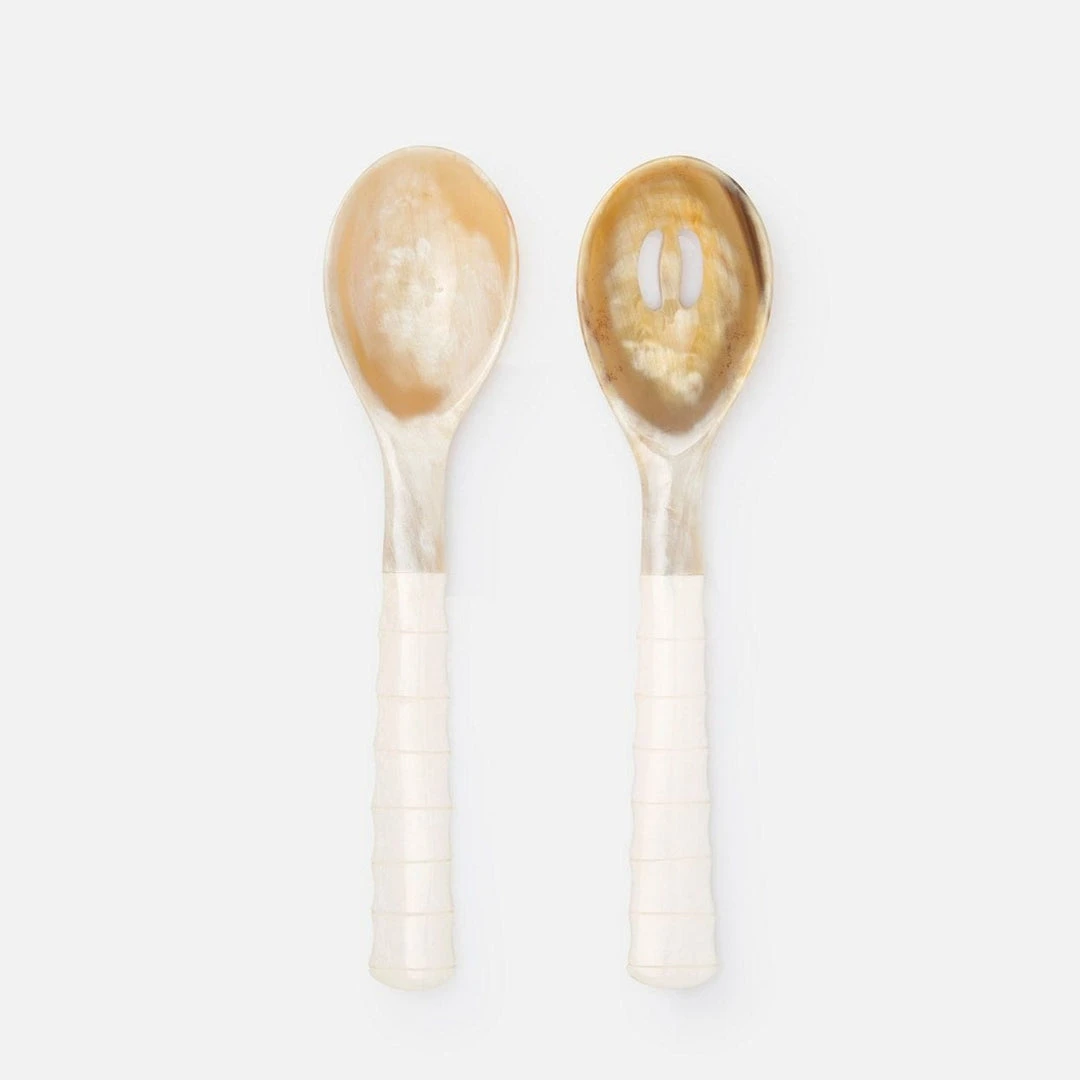 Blue Pheasant Halette Natural Serving Set 1 Blue Pheasant Halette Natural Serving Set