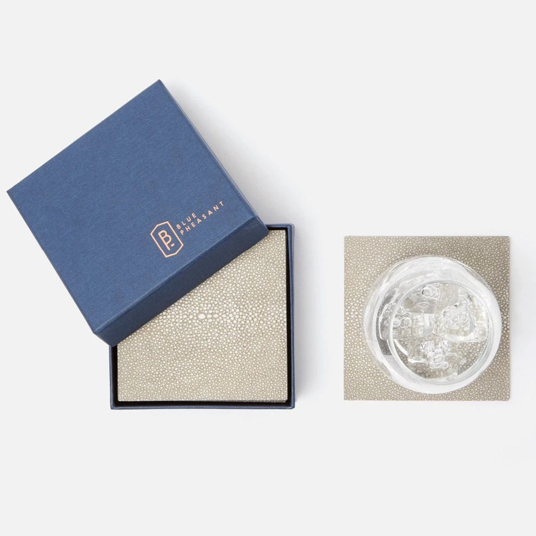 Blue Pheasant Henry Coaster Set Sand 1 Blue Pheasant Henry Coaster Set Sand