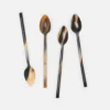 Blue Pheasant Kaarl Mixed Black Cocktail Spoon Set/12 New Arrivals