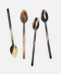 Blue Pheasant Kaarl Mixed Black Cocktail Spoon Set/12 New Arrivals