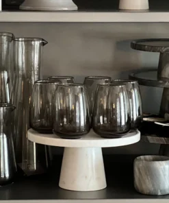 Blue Pheasant Mia Tumbler Smoke Set Of 6