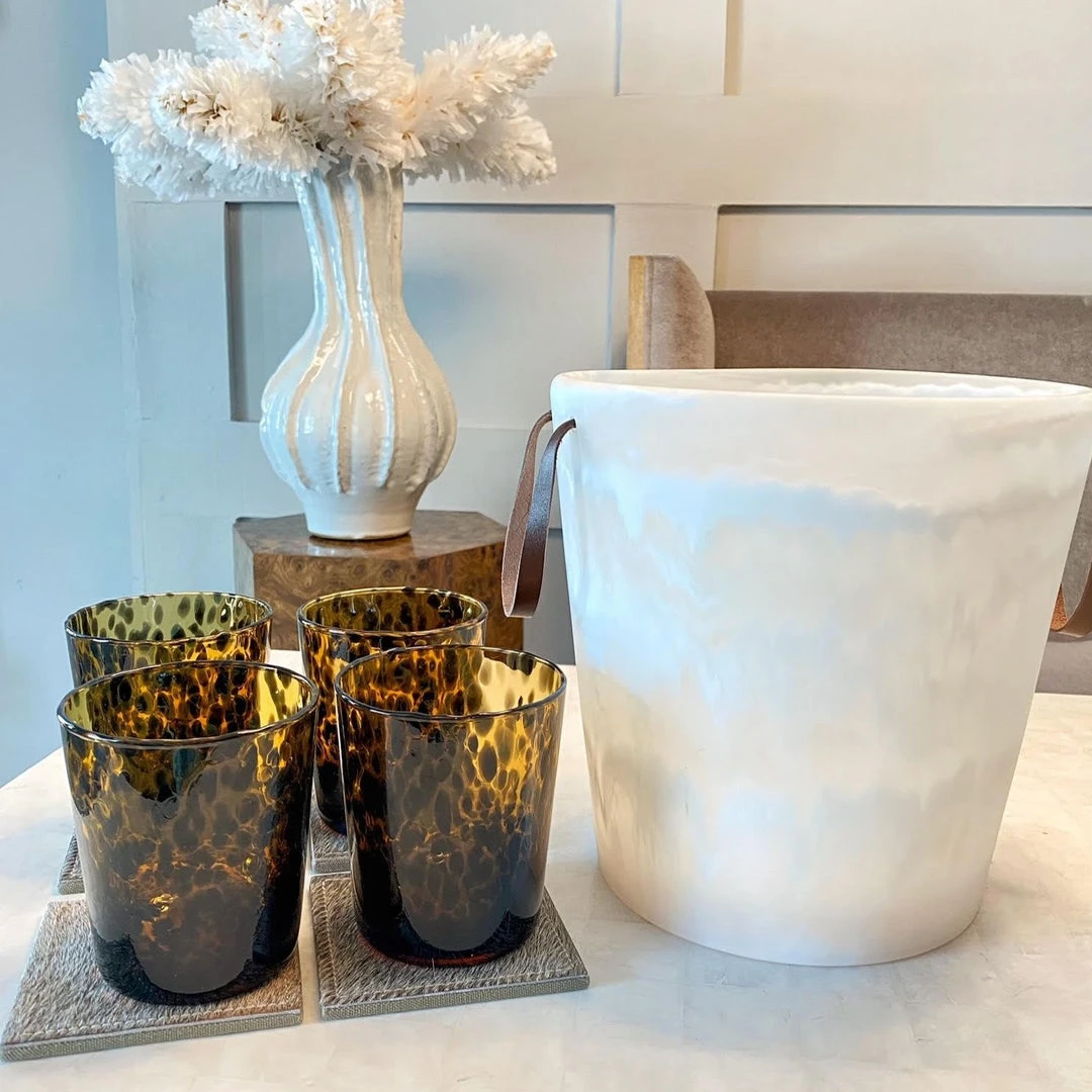 Blue Pheasant New Arrivals Andrew Tumbler Set Tortoiseshell Set Of 6 7 Blue Pheasant New Arrivals Andrew Tumbler Set Tortoiseshell Set Of 6