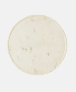 Blue Pheasant Samantha White Marble Cake Stand