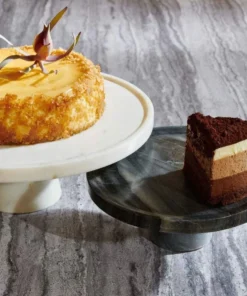 Blue Pheasant Samantha Gray Marble Cake Stand New Arrivals