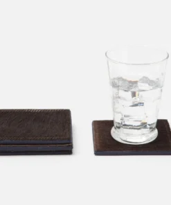 Blue Pheasant New Arrivals Tanner Coaster Set Dark Brown
