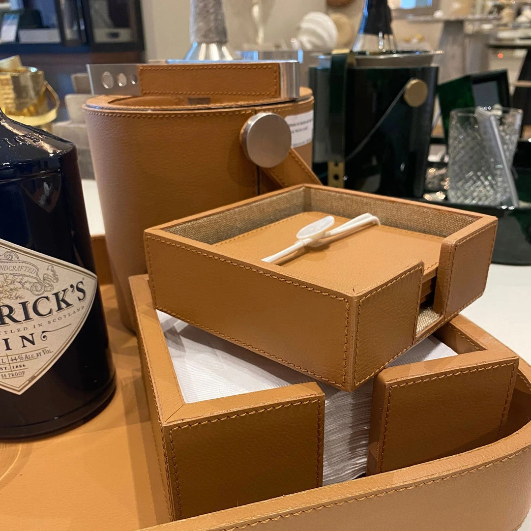 Blue Pheasant Evan Tobacco Coaster Set 2 Blue Pheasant Evan Tobacco Coaster Set