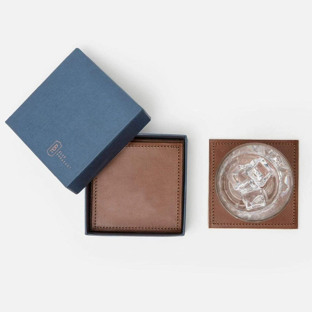 Blue Pheasant Evan Tobacco Coaster Set 1 Blue Pheasant Evan Tobacco Coaster Set