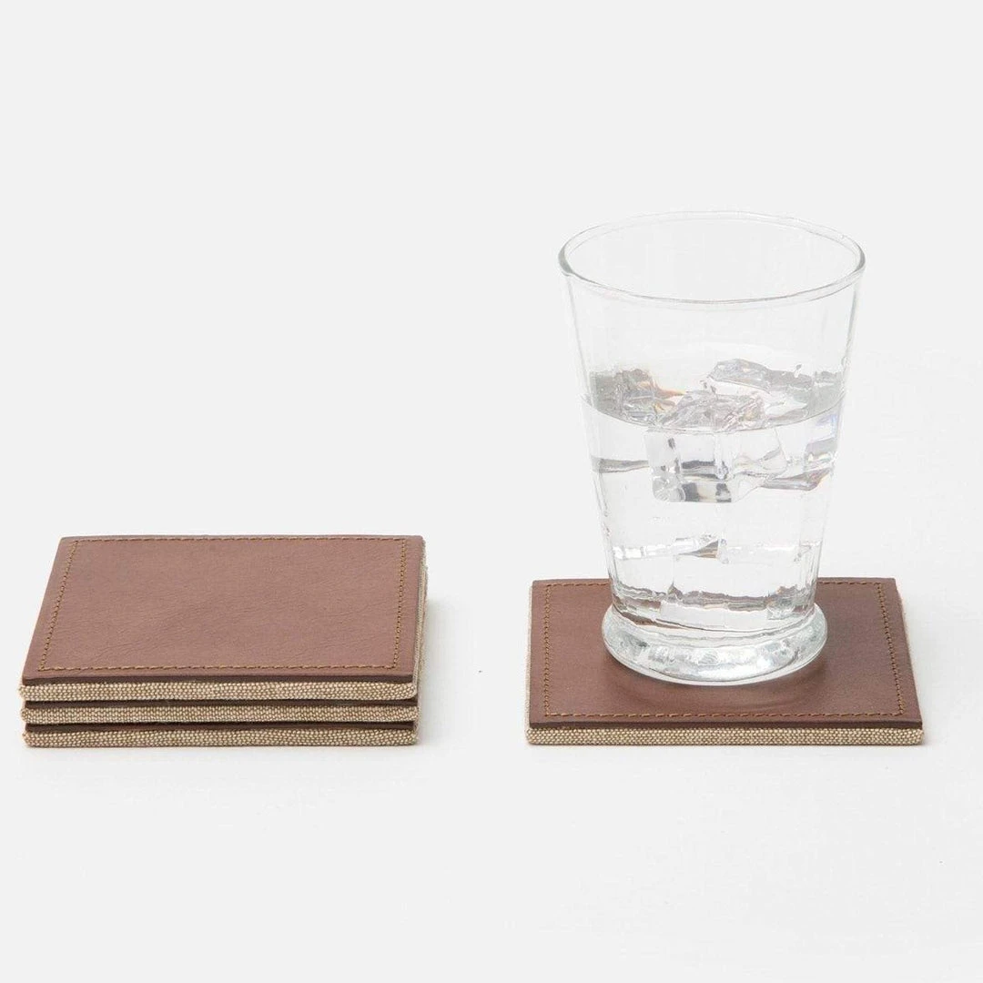 Blue Pheasant Evan Tobacco Coaster Set 3 Blue Pheasant Evan Tobacco Coaster Set