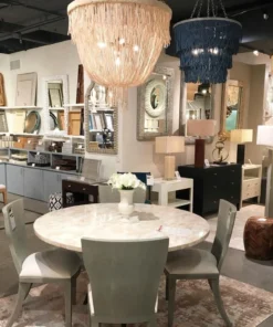 Made Goods New Arrivals Carmen Chandelier Natural Coco Beads