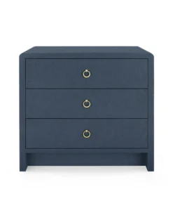 Bungalow 5 New Arrivals Bryant Linen 3 Drawer Side Table Navy Blue 18 Bungalow 5 New Arrivals Bryant Linen 3 Drawer Side Table Navy Blue