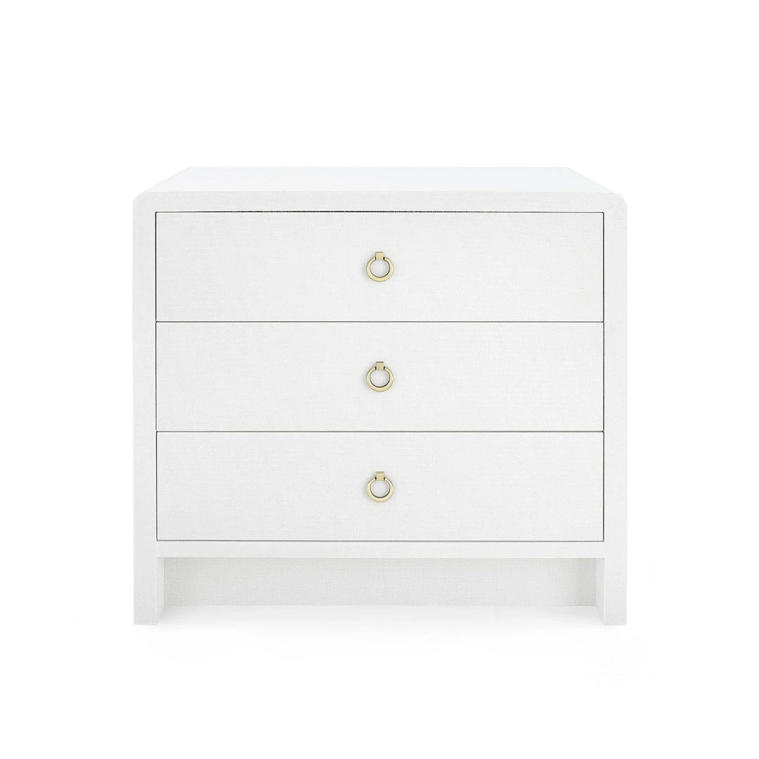 Bungalow 5 New Arrivals Bryant 3 Drawer Side Table White 5 Bungalow 5 New Arrivals Bryant 3 Drawer Side Table White