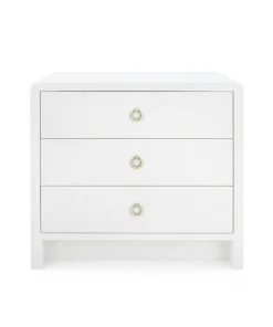 Bungalow 5 Bryant Linen 3 Drawer Side Table White New Arrivals 18 Bungalow 5 Bryant Linen 3 Drawer Side Table White New Arrivals