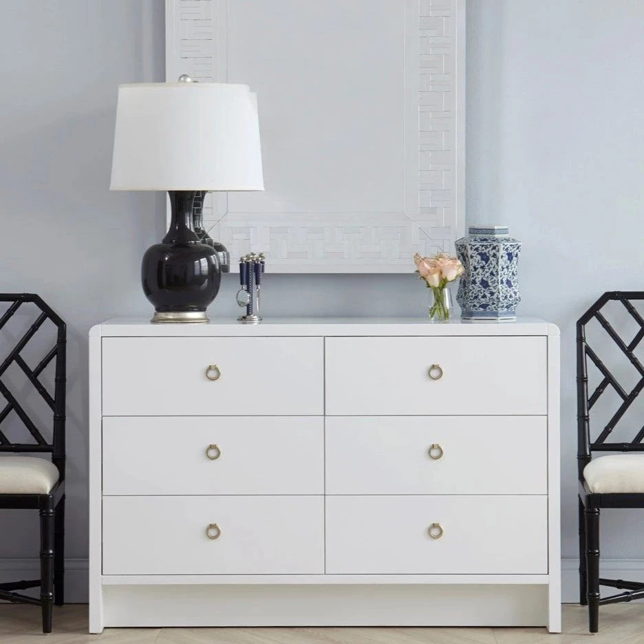 Bungalow 5 New Arrivals Bryant Extra Large 6 Drawer Chest White 2 Bungalow 5 New Arrivals Bryant Extra Large 6 Drawer Chest White
