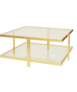 Worlds Away Maris Coffee Table Gold