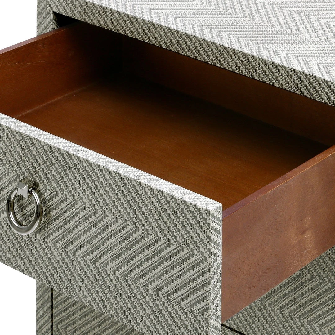 Bungalow 5 Brittany 3 Drawer Side Table Gray Tweed 10 Bungalow 5 Brittany 3 Drawer Side Table Gray Tweed