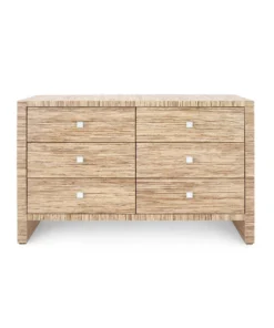Bungalow 5 Morgan Extra Large 6 Drawer Chest Natural New Arrivals