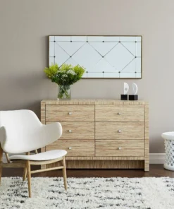 Bungalow 5 Morgan Extra Large 6 Drawer Chest Natural New Arrivals