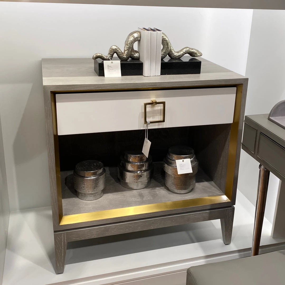 Bungalow 5 Cameron 1 Drawer Side Table Gray 3 Bungalow 5 Cameron 1 Drawer Side Table Gray