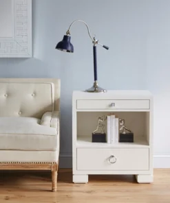 Bungalow 5 New Arrivals Frances 2 Drawer Side Table White 16 Bungalow 5 New Arrivals Frances 2 Drawer Side Table White