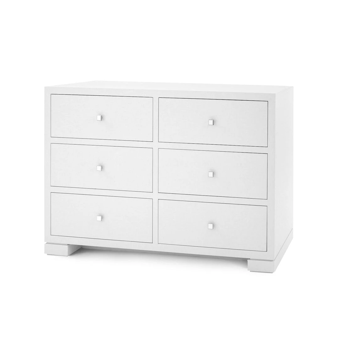 Bungalow 5 Frances Extra Large 6 Drawer Chest White 1 Bungalow 5 Frances Extra Large 6 Drawer Chest White