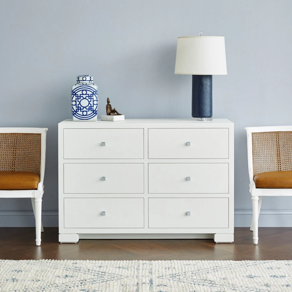 Bungalow 5 Frances Extra Large 6 Drawer Chest White 2 Bungalow 5 Frances Extra Large 6 Drawer Chest White