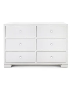 Bungalow 5 Frances Extra Large 6 Drawer Chest White 14 Bungalow 5 Frances Extra Large 6 Drawer Chest White