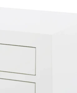 Bungalow 5 Jacqui 3 Drawer Side Table White New Arrivals 21 Bungalow 5 Jacqui 3 Drawer Side Table White New Arrivals