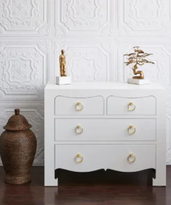 Bungalow 5 Jacqui Large 4 Drawer White New Arrivals