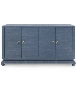 Bungalow 5 New Arrivals Meredith 4 Door Cabinet Navy Blue