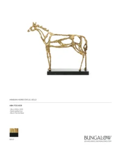 Bungalow 5 Arabian Horse Statue Gold 17 Bungalow 5 Arabian Horse Statue Gold