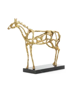 Bungalow 5 Arabian Horse Statue Gold