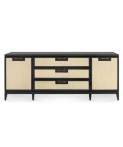 Bungalow 5 Astor 3 Drawer And 2 Door Cabinet Black