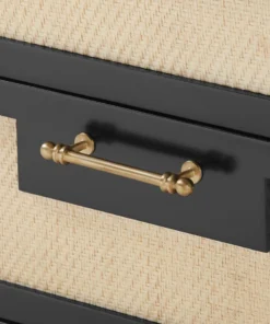 Bungalow 5 Astor 3 Drawer Side Table Black