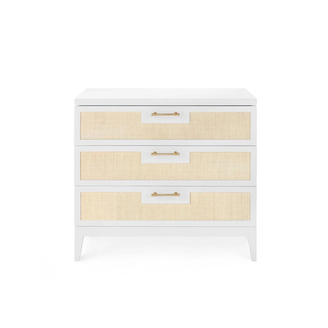 Bungalow 5 New Arrivals Astor 3 Drawer Side Table White 4 Bungalow 5 New Arrivals Astor 3 Drawer Side Table White