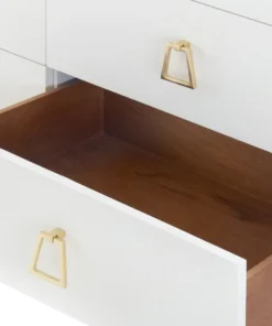 Bungalow 5 New Arrivals Audrey Extra Large 6 Drawer Dresser White